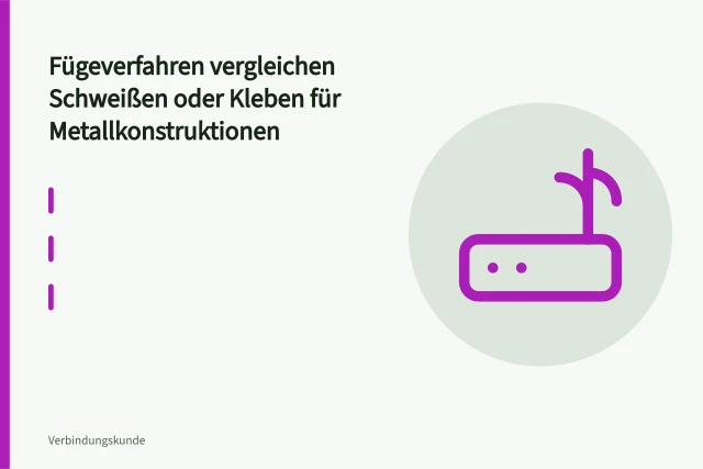 Schweißnaht an einer Metallkonstruktion mit Lichtbogen und Stahlträger. Fügeverfahren vergleichen Schweißen oder Kleben für Metallkonstruktionen