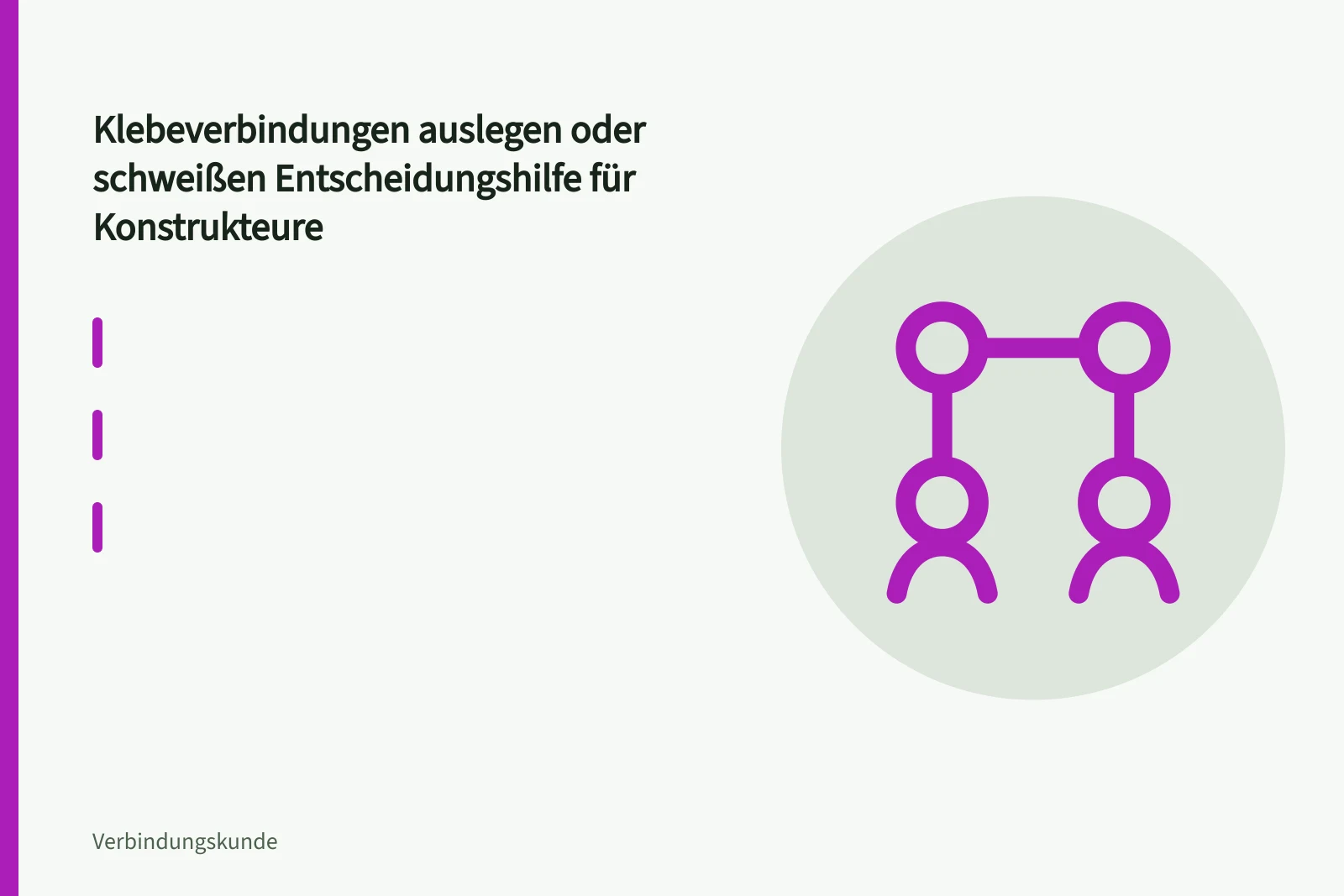Flächige Klebeverbindung zwischen zwei dünnen Blechen in der Werkstatt